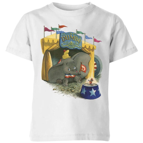 Dumbo Circus Kids' T-Shirt - White