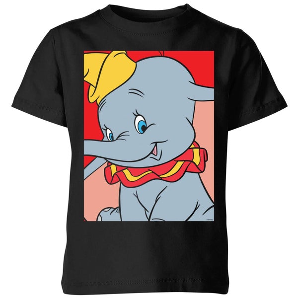 T-Shirt Enfant Portrait Dumbo Disney - Noir