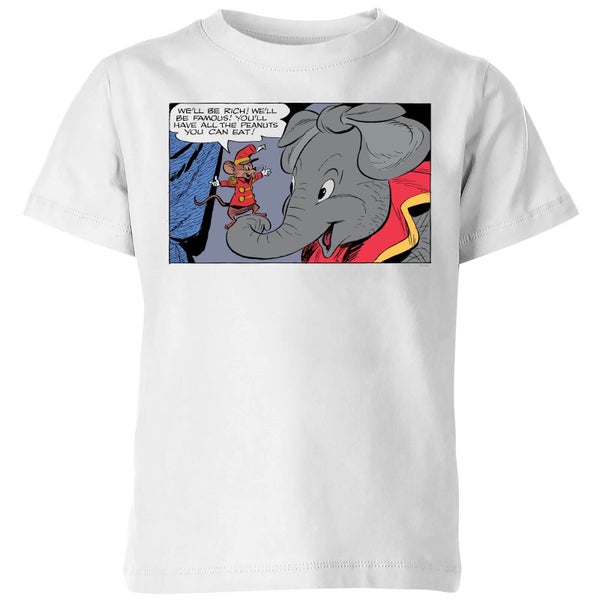 Dumbo Rich and Famous Kids' T-Shirt - White