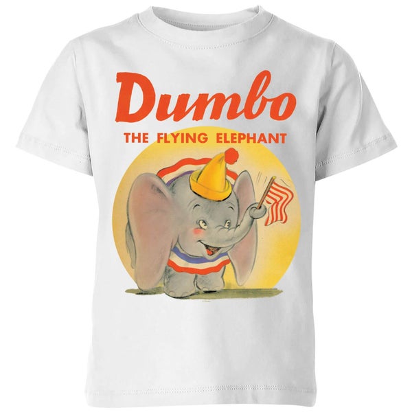 T-Shirt Enfant Flying Eléphant Vintage Dumbo Disney - Blanc
