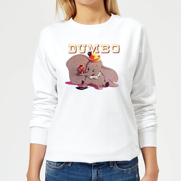 Sweat Femme Trombone Dumbo Disney - Blanc