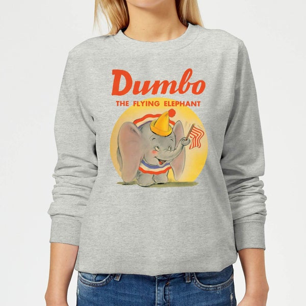 Dumbo Flying Elephant Women's Sweatshirt - Grey