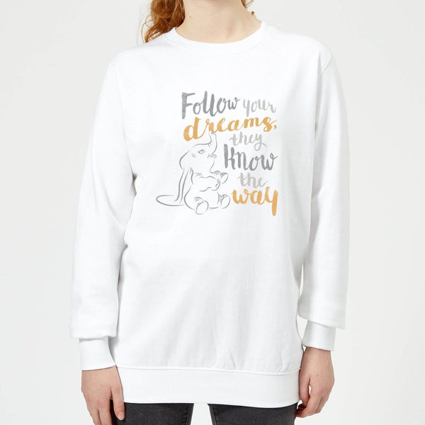 Dumbo Follow Your Dreams Women's Sweatshirt - White