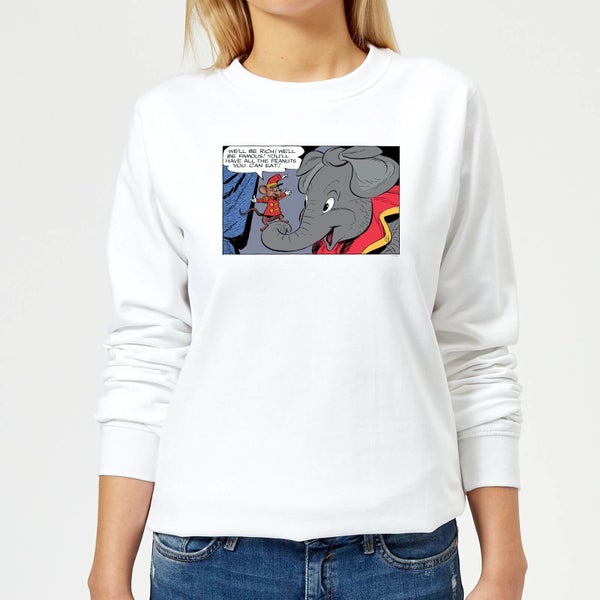 Dumbo Rich And Famous Damen Pullover - Weiß