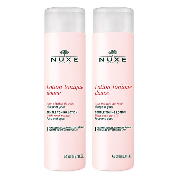 NUXE Duo Rose Petals Toning Lotion (2 x 200ml) (Worth £29)