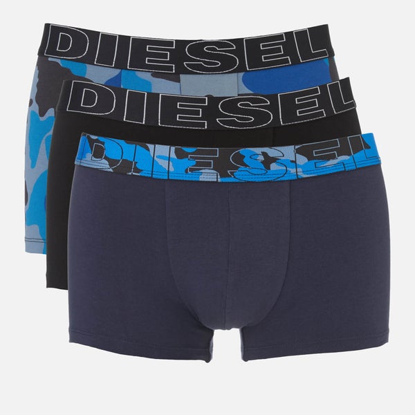 Diesel Men's Damien Three Pack Boxer Shorts - Camo