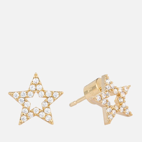 Astrid & Miyu Women's New Tricks Star Earrings - Gold