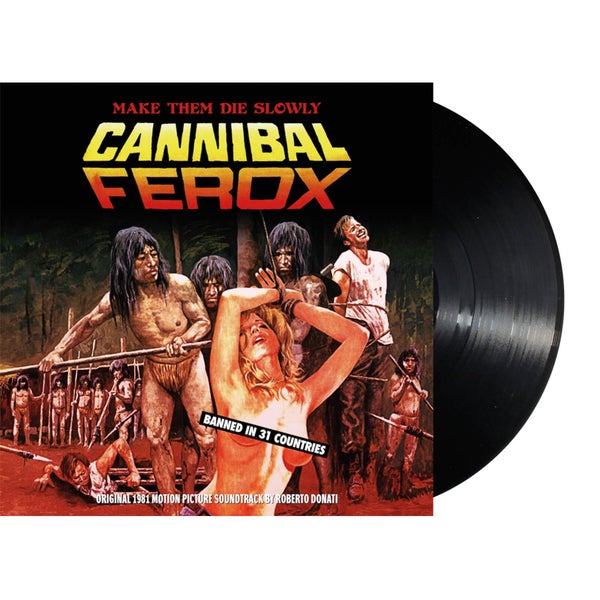 Cannibal Ferox (orginele filmsoundtrack uit 1981) -Zwarte LP