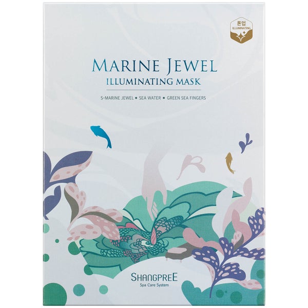 SHANGPREE Marine Jewel Illuminating Mask 30 ml (sett med fem)