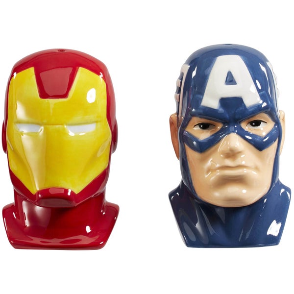 Salière & Poivrière - Captain America & Iron Man - Marvel