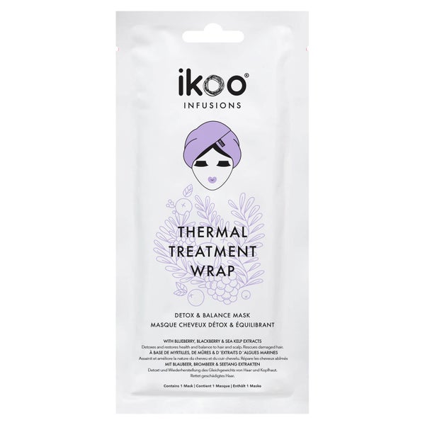 Masque Cheveux Détox & Équilibrant Thermal Treatment Wrap ikoo 35 g