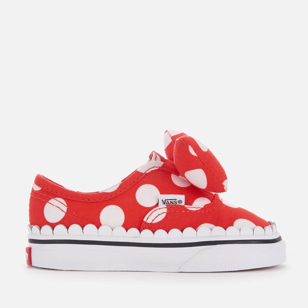 Vans Toddler's Disney Minnie's Bow Authentic Trainers - True White