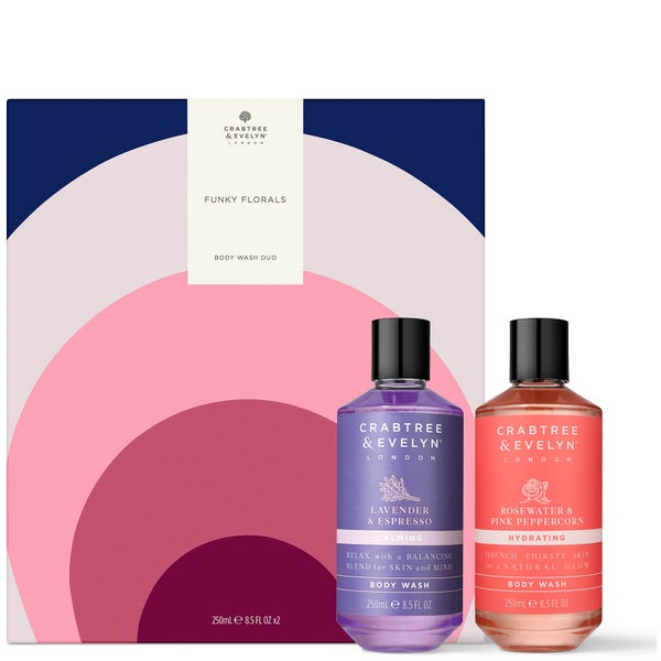 Crabtree & Evelyn 'Funky Florals' Body Wash Duo (Worth £32.00)