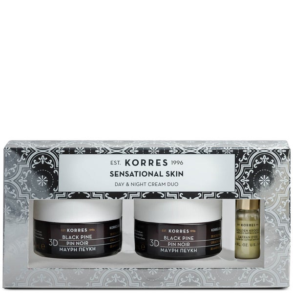 KORRES Sensational Skin 3D Black Pine Day and Night Skin Care Duo (Worth £87.20)