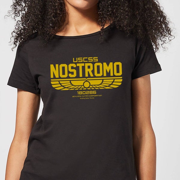 Alien USCSS Nostromo Dames T-shirt - Zwart