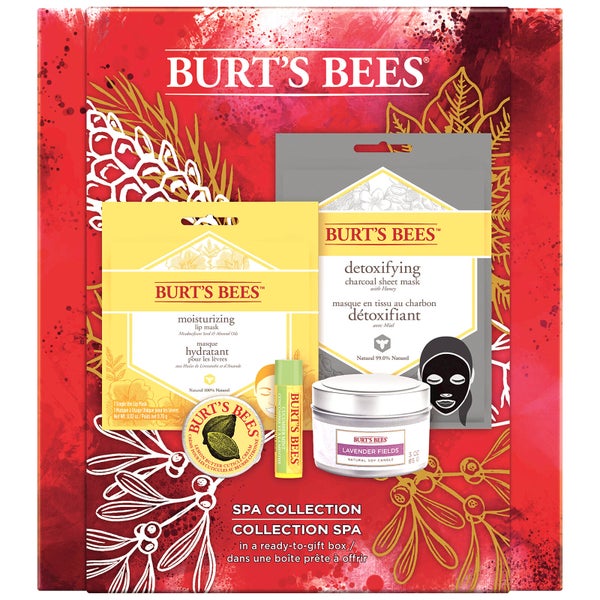 Burt's Bees Spa Collection Gift Set (inkluderer Limited Edition stearinlys)