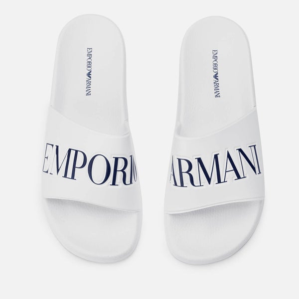 Emporio Armani Men's Zadar Slide Sandals - White/Night
