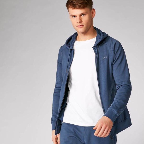 Form ZIp Up pulover s kapuco - Indigo temno modra