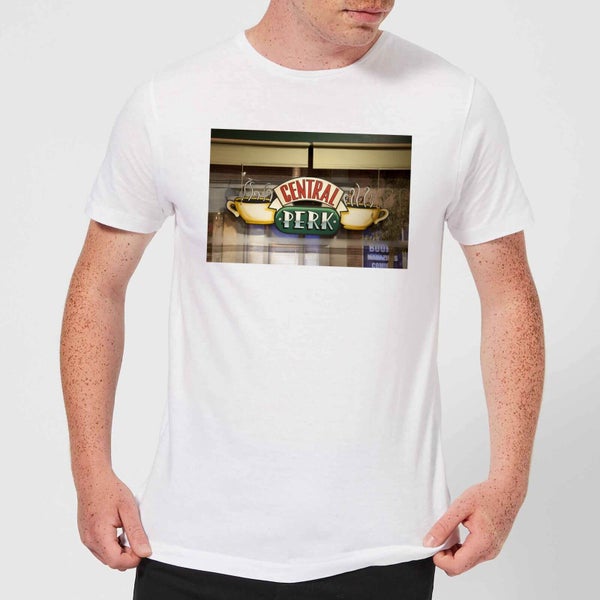 Friends Central Perk Coffee Sign Men's T-Shirt - White