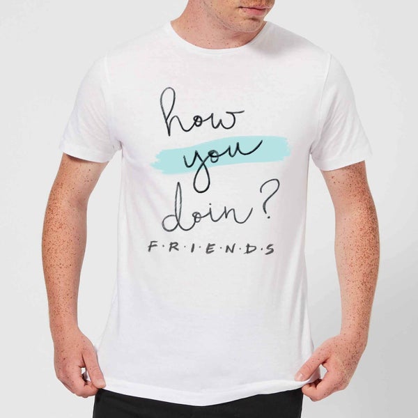 T-Shirt Homme How You Doin? - Friends - Blanc