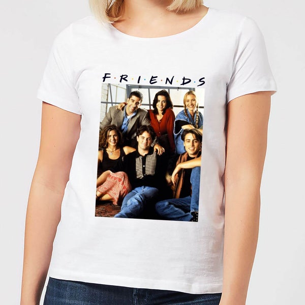 T-Shirt Femme Personnages Rétro - Friends - Blanc
