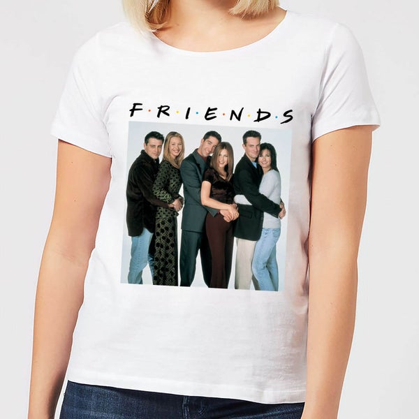 Friends Group Shot dames t-shirt - Wit