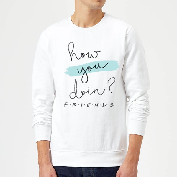 Sweat Homme How You Doin? - Friends - Blanc