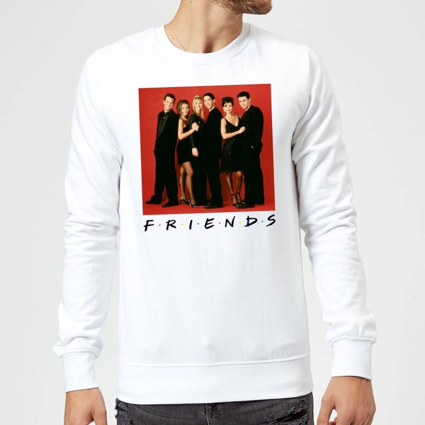 Friends Character Pose Sweatshirt - White