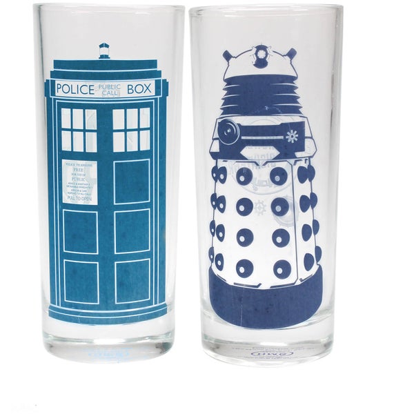 Doctor Who Cold Changing Glasses (Set of 2)