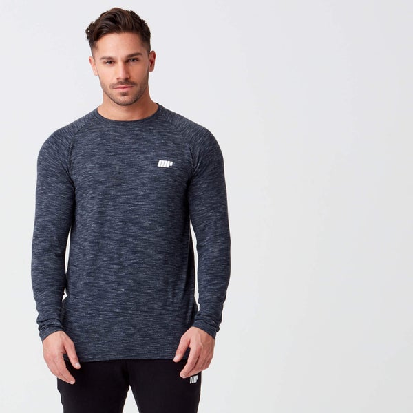 Performance Long Sleeve Top - Navy Marl