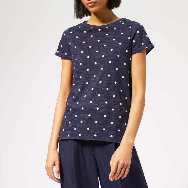 Joules Women's Nessa Print Jersey T-Shirt - French Navy Spot