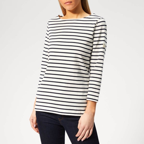 Joules Women's Harbour Stripe Top - Cream/Navy/Stripe