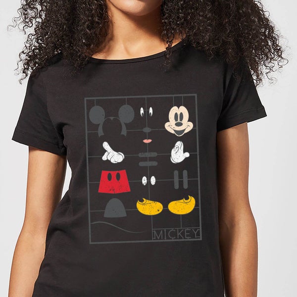 Disney Mickey Mouse Construction Kit Women's T-Shirt - Black