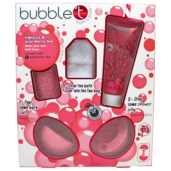 Bubble T Make Your Own Bath Bomb Hibiscus & Acai Berry (733g)