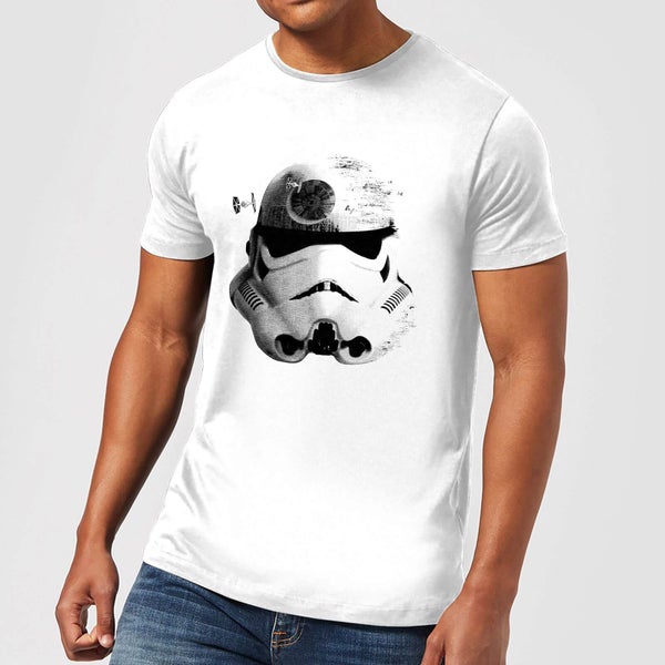 T-Shirt Homme Command Stormtrooper Étoile de la Mort Star Wars Classic - Blanc