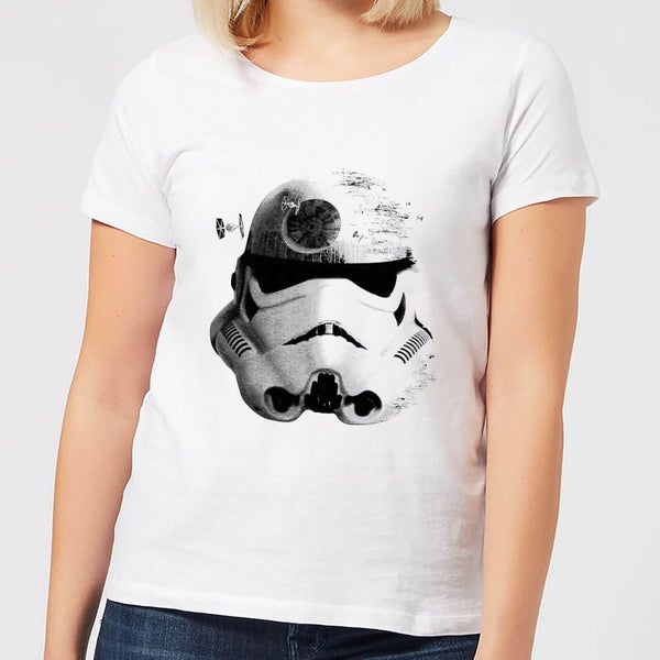 T-Shirt Femme Command Stormtrooper Étoile de la Mort Star Wars Classic - Blanc