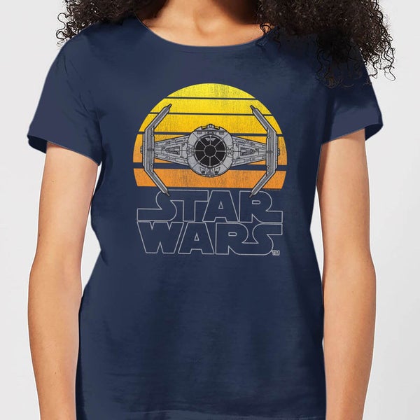 Star Wars Sunset Tie Women's T-Shirt - Navy