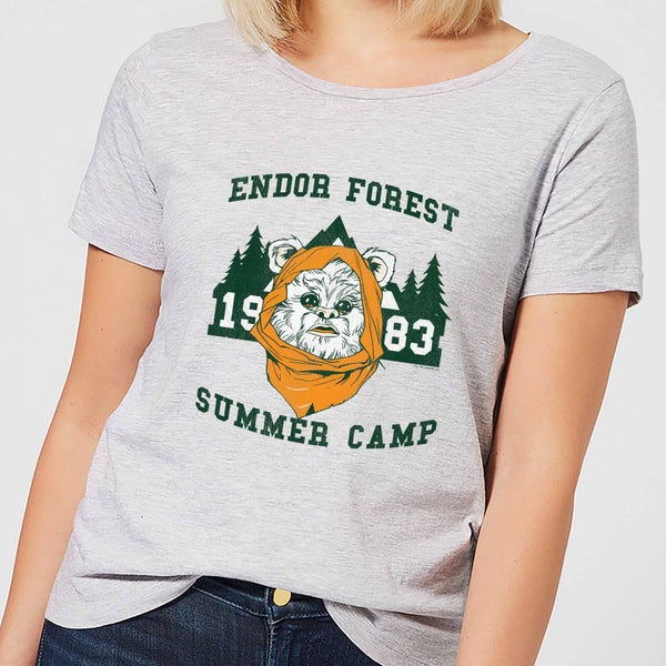 T-Shirt Femme Camp Endor Star Wars Classic - Gris