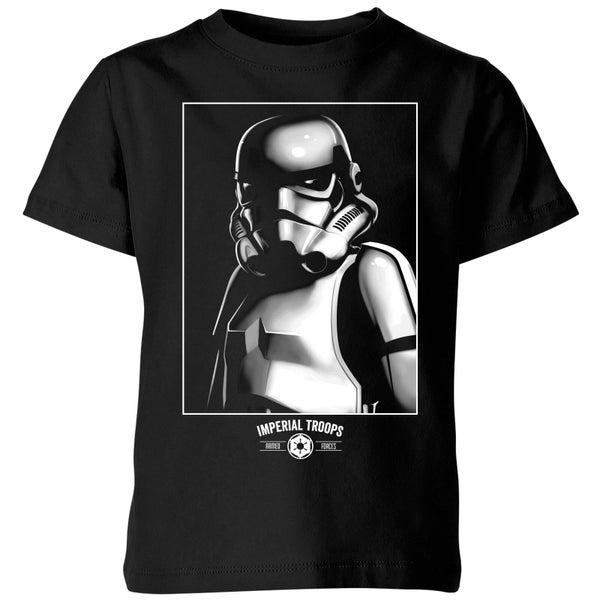 T-Shirt Enfant Imperial Troops Star Wars Classic - Noir