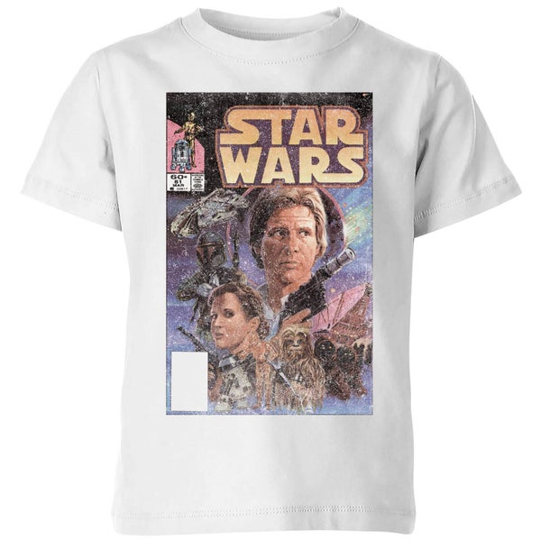 T-Shirt Enfant Classic Comic Book Cover Star Wars Classic - Blanc