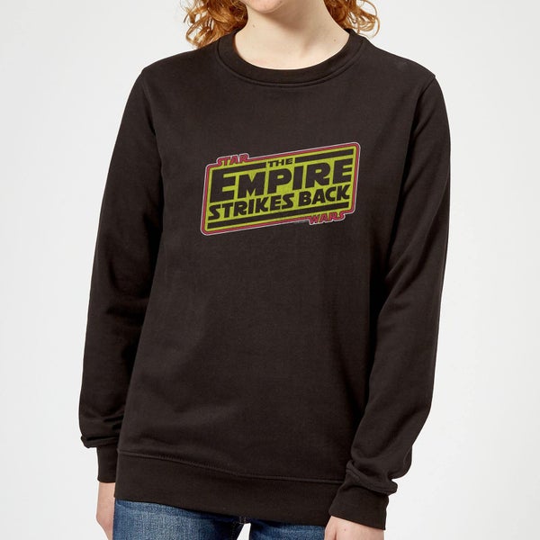 Sweat Femme Logo L'empire Contre-Attaque Star Wars Classic - Noir