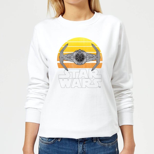 Star Wars Sunset Tie Women's Sweatshirt - White