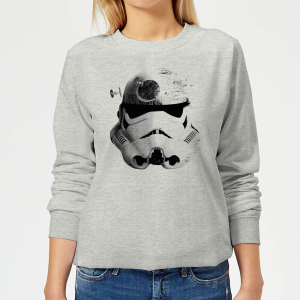 Star Wars Command Stromtrooper Death Star Women's Sweatshirt - Grey