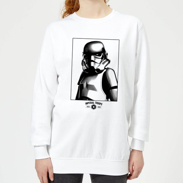 Star Wars Classic Imperial Troops Damen Pullover - Weiß