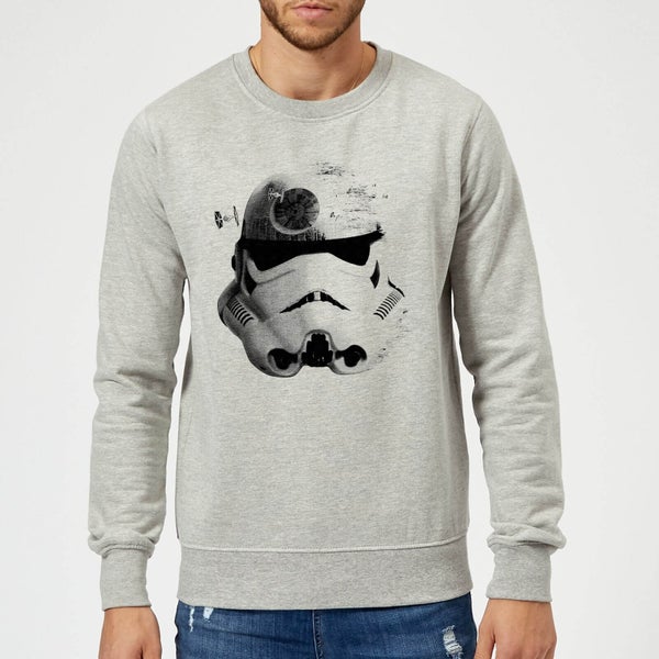 Star Wars Classic Command Stromtrooper Death Star Pullover - Grau