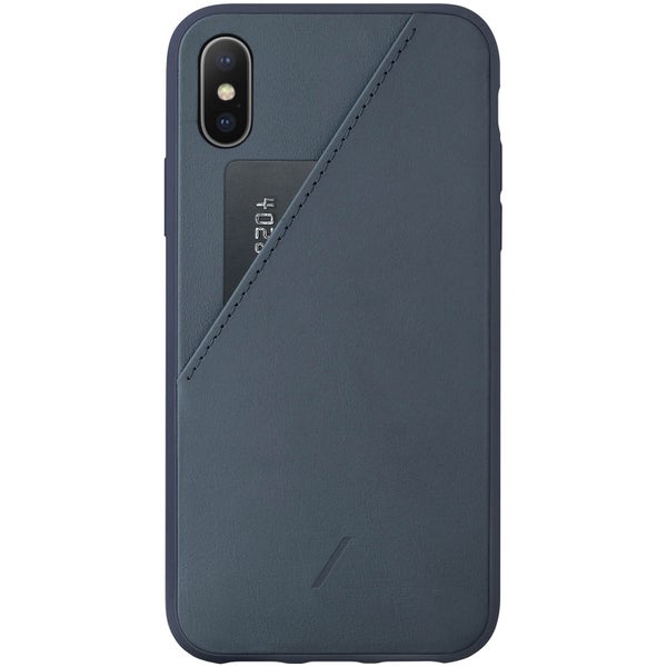 Native Union Clic Card iPhone Xs Case - Navy