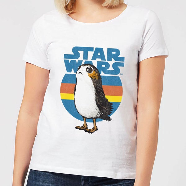 T-Shirt Femme Porg Star Wars - Blanc