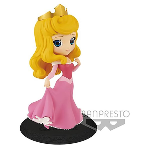 Banpresto Q Posket Disney Doornroosje prinses Aurora-figuur (roze jurk, 14 cm)
