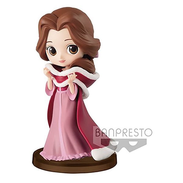 Banpresto Q Posket Disney-Prinzessinnen Minifigur „Die Schöne und das Biest“ 7 cm (Winterkleid)