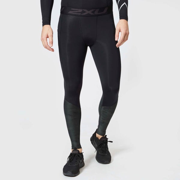2XU Men's Accelerate Compression Tights with Storage - Black